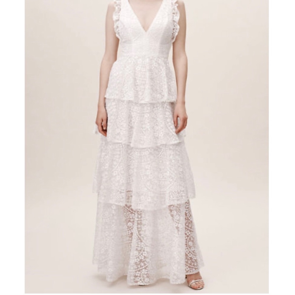 BRAND NEW NEVER WORN white elegant maxi dress